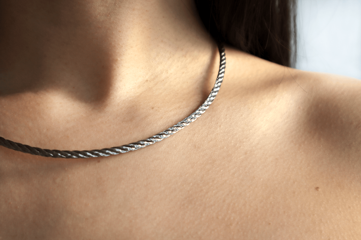 Demi halsband stål