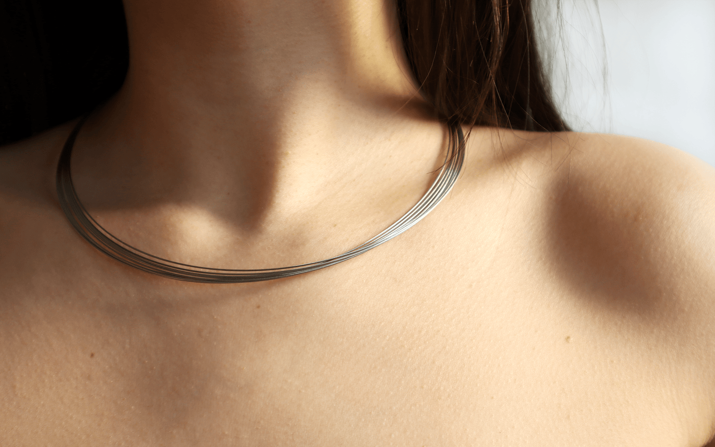 Mina halsband rostfritt stål & guld