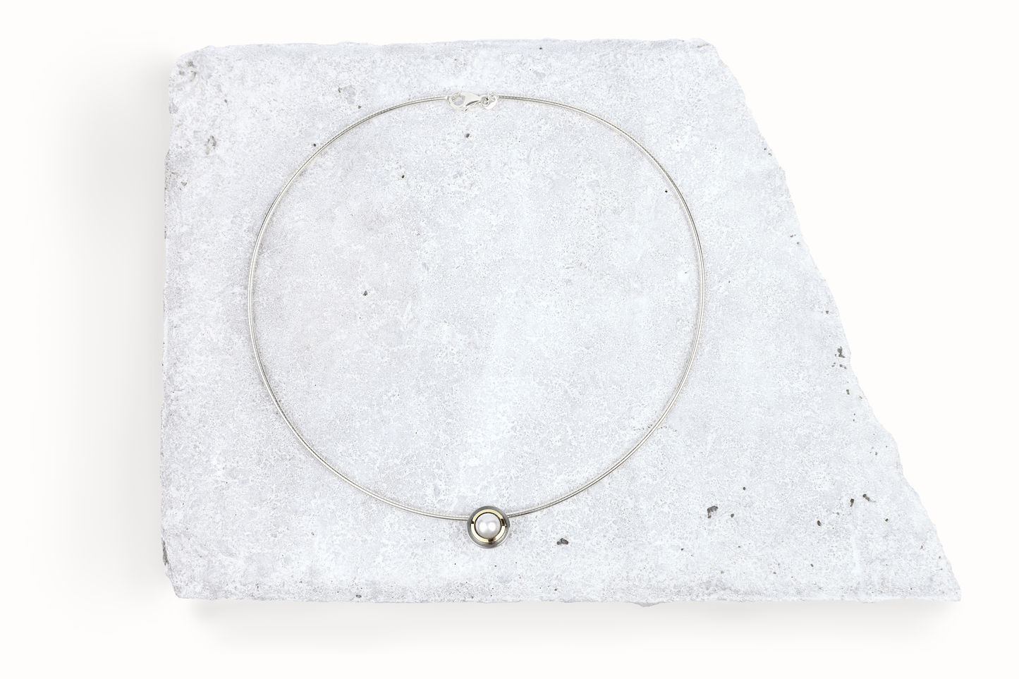 Beatrix halsband silver & rostfritt stål