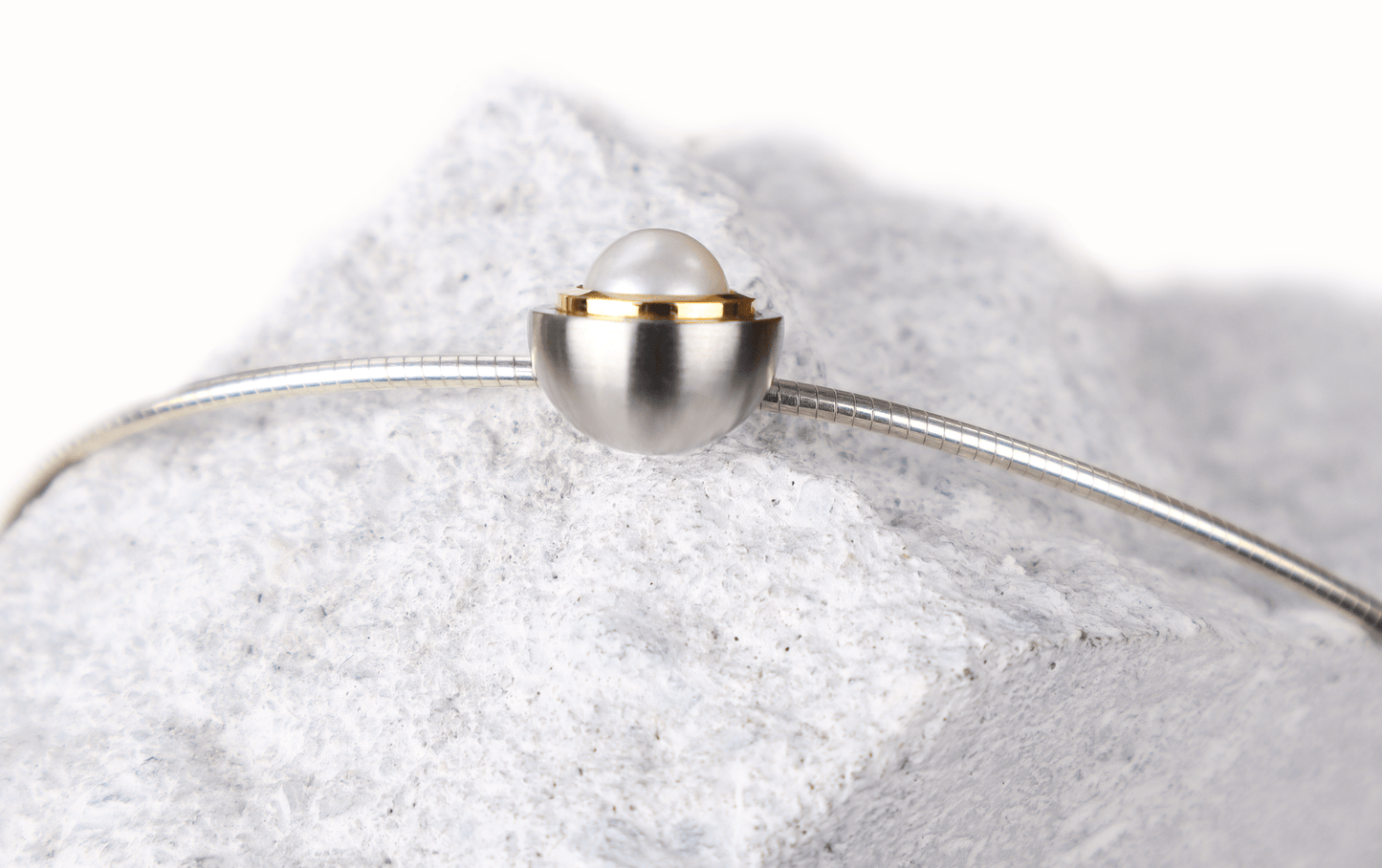 Beatrix halsband silver & rostfritt stål