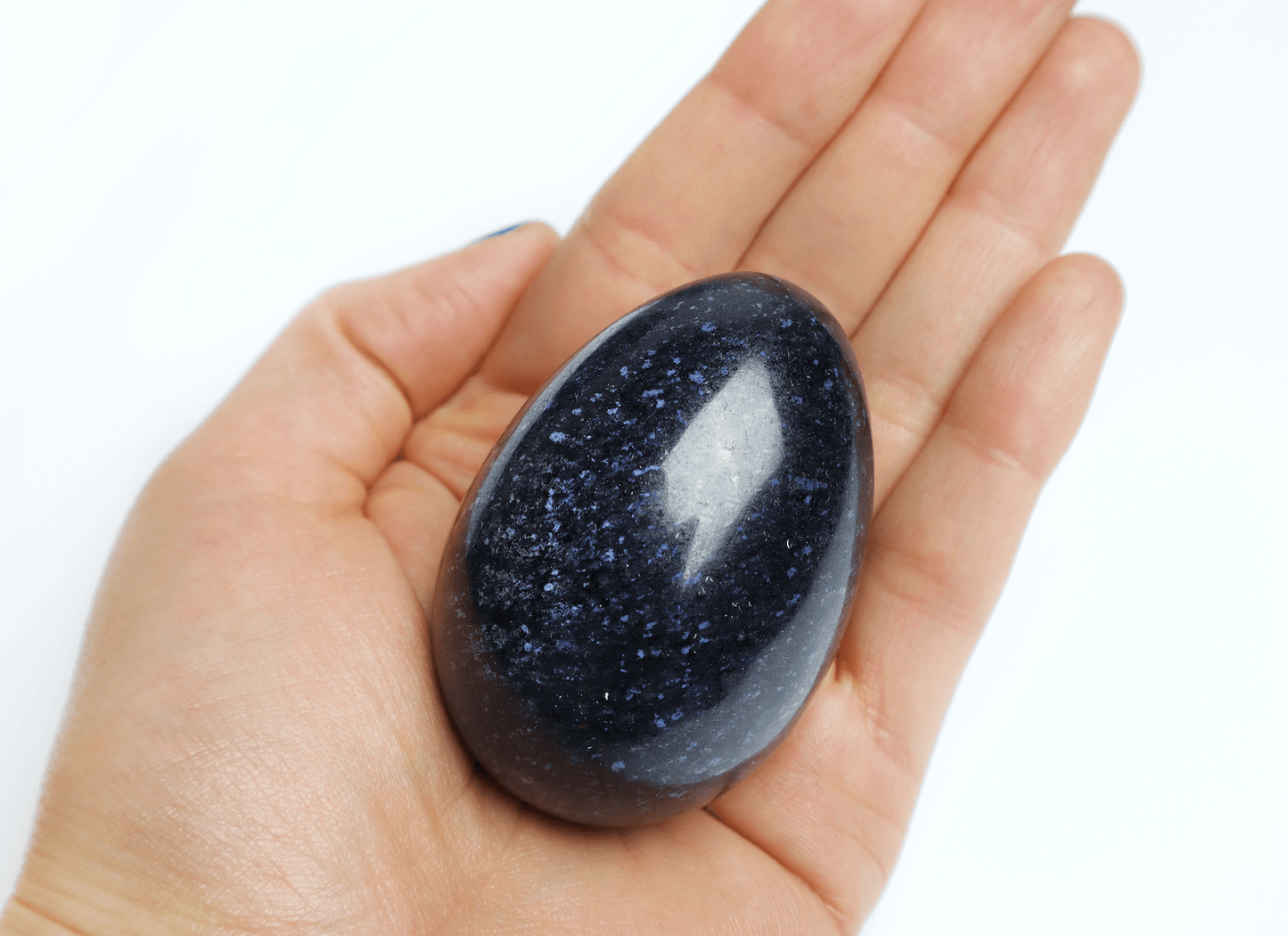 Handsten obsidian svart/mörkblå