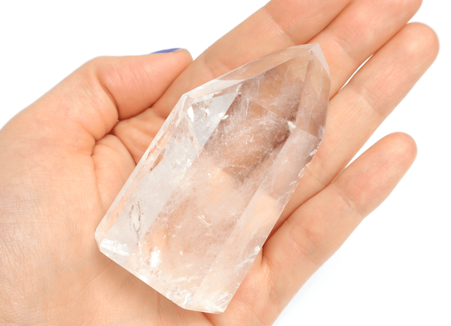 Bergkristall slipad kristallspets